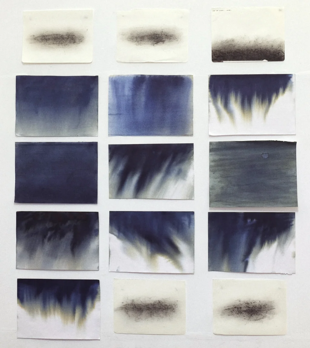 The watercolor and charcoal textures used in making the clip.