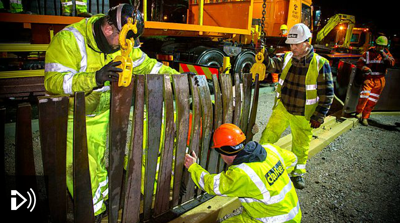 Photograph from the BBC website, showing the Installation at Bourges Boulevard.