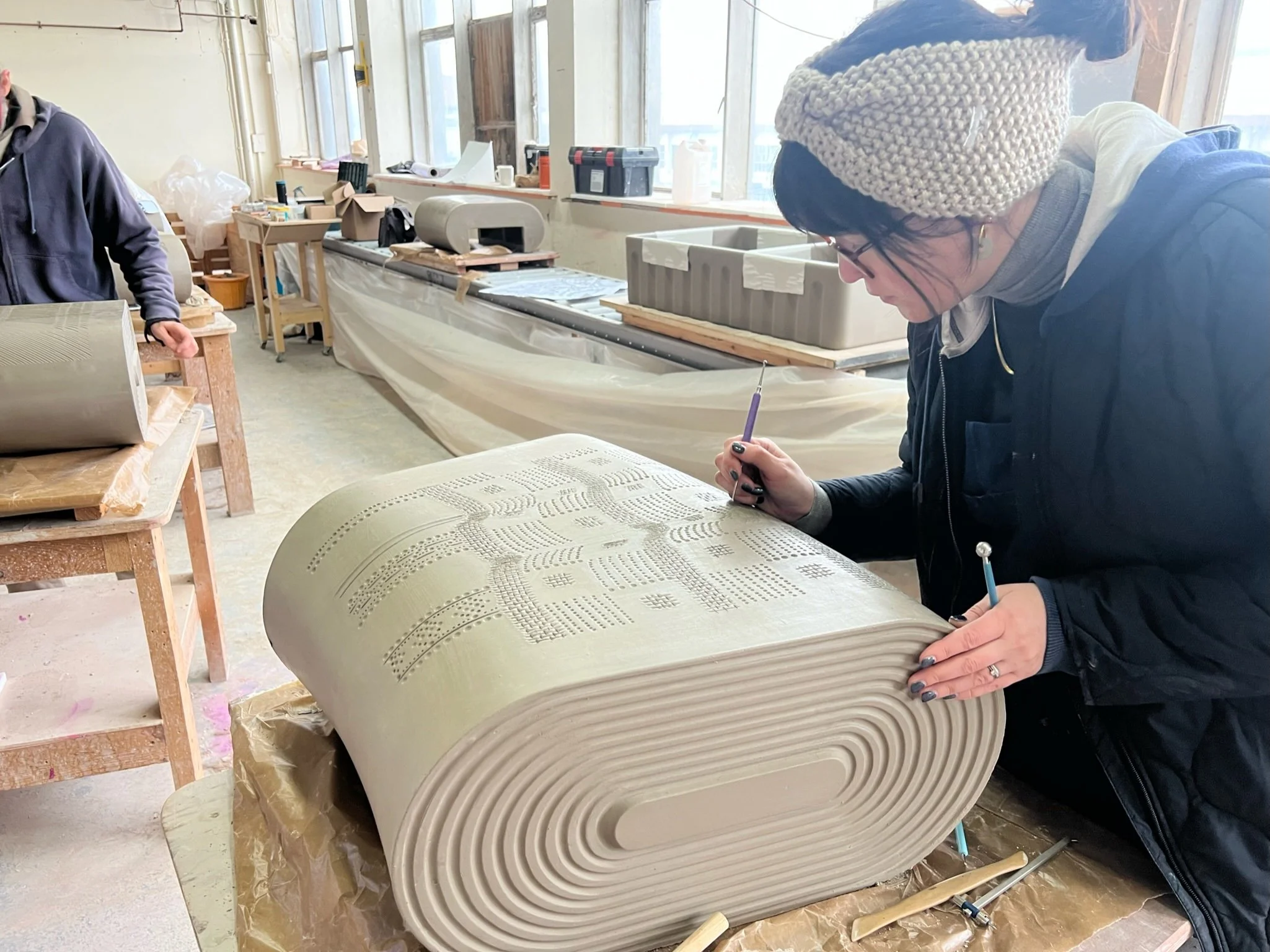 The making of Global Patterns - Rochdale Town Hall 