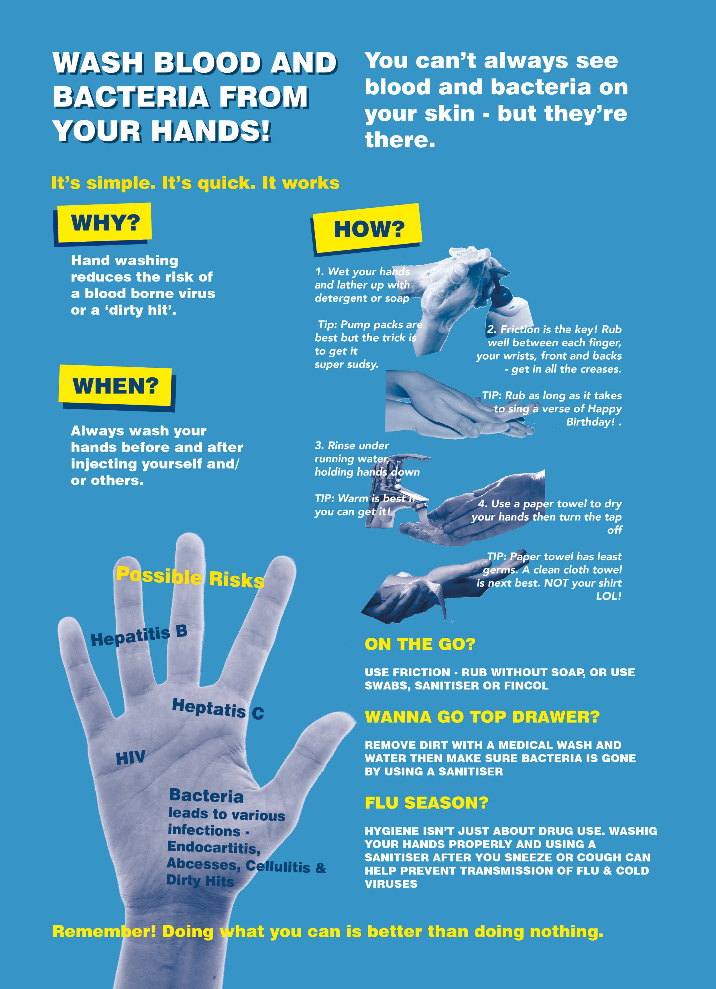 WASHING BLOOD AND BACTERIA FROM YOUR HANDS — User's News