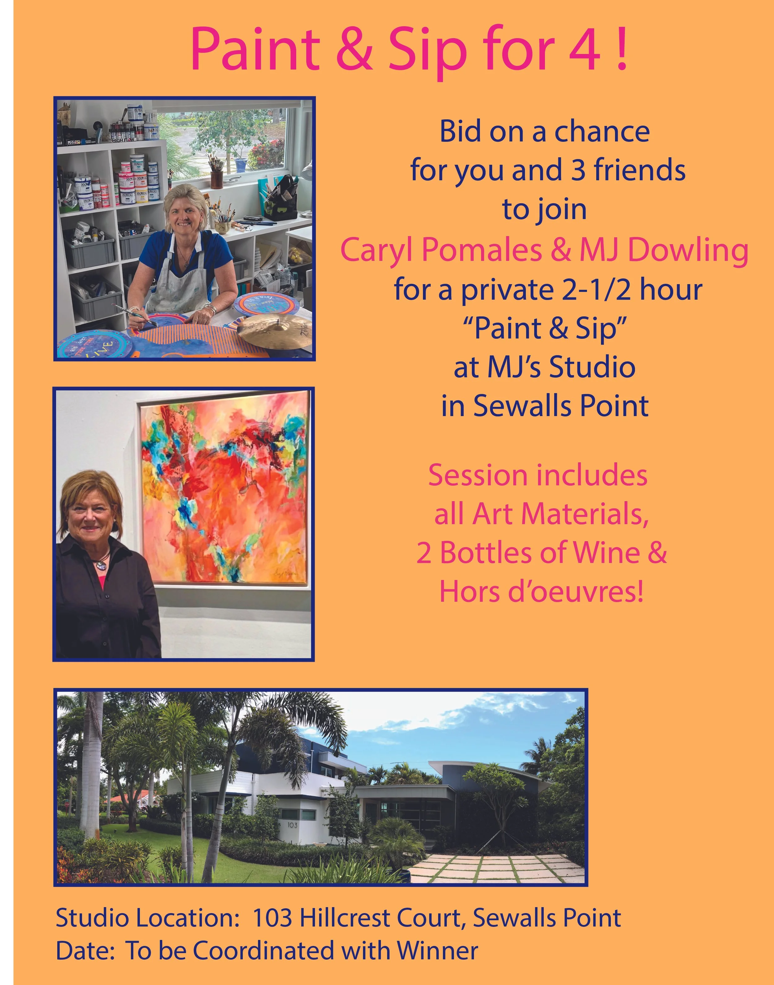 #4 - Caryl Pomales & MJ Dowling, "Paint 'n' Sip"