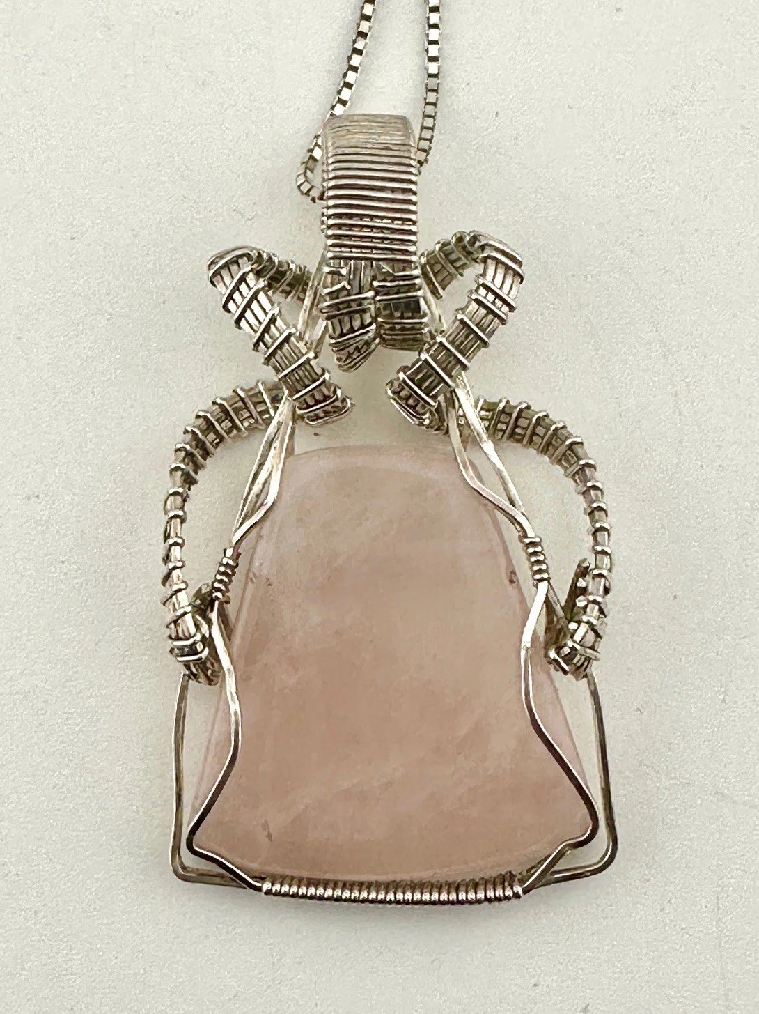 #13 - Laura Kay Whiticar Darvill, "Rose Quartz Pendant"