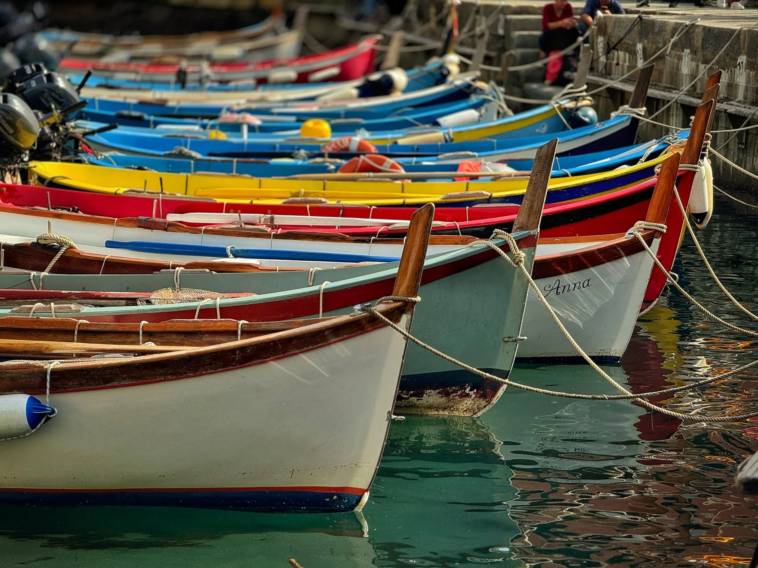 #16 - Mark Stall, "Cinque Terre Colorful Boats"