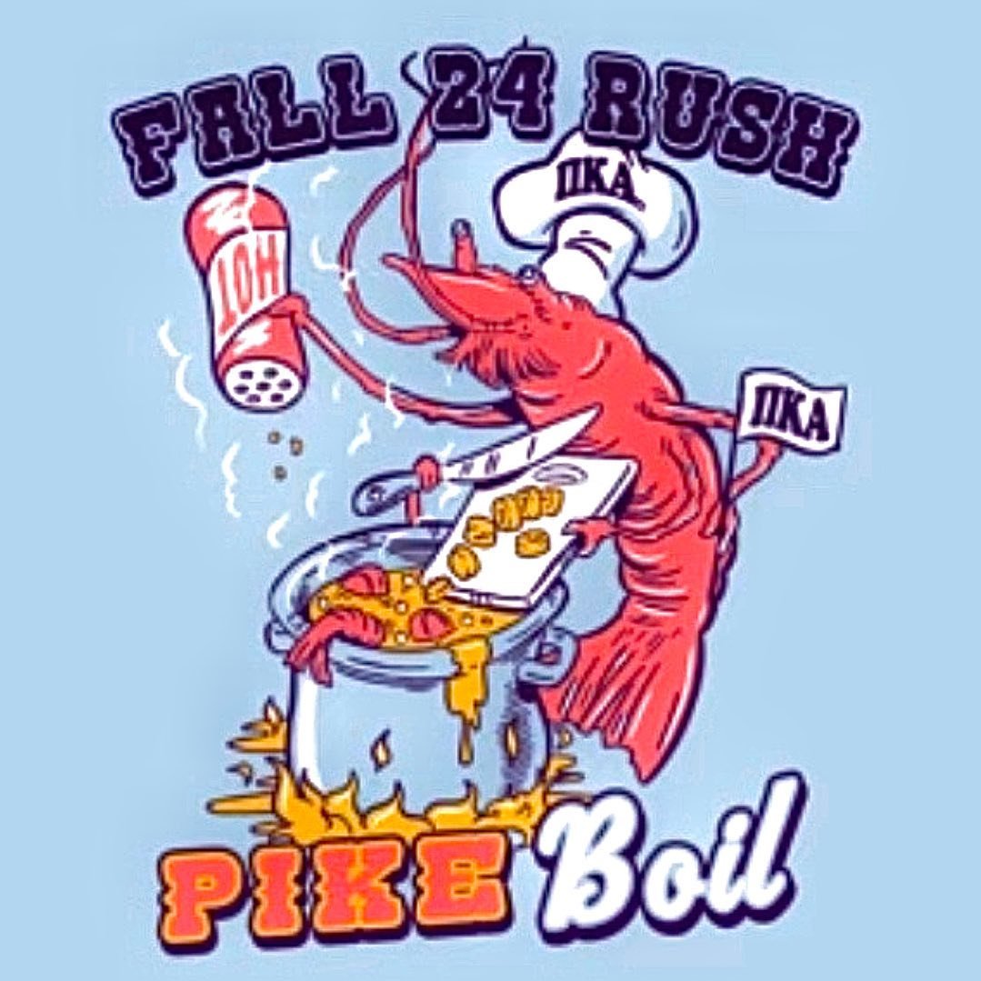 Come out to the PIKE house (2021 College View Rd) for our annual Rush Event! This Sunday April 21st, from 1pm-4pm enjoy a shrimp boil, 3v3 basketball tournament for a chance to win a JBL Speaker, and to come to meet our brothers. If you have any ques
