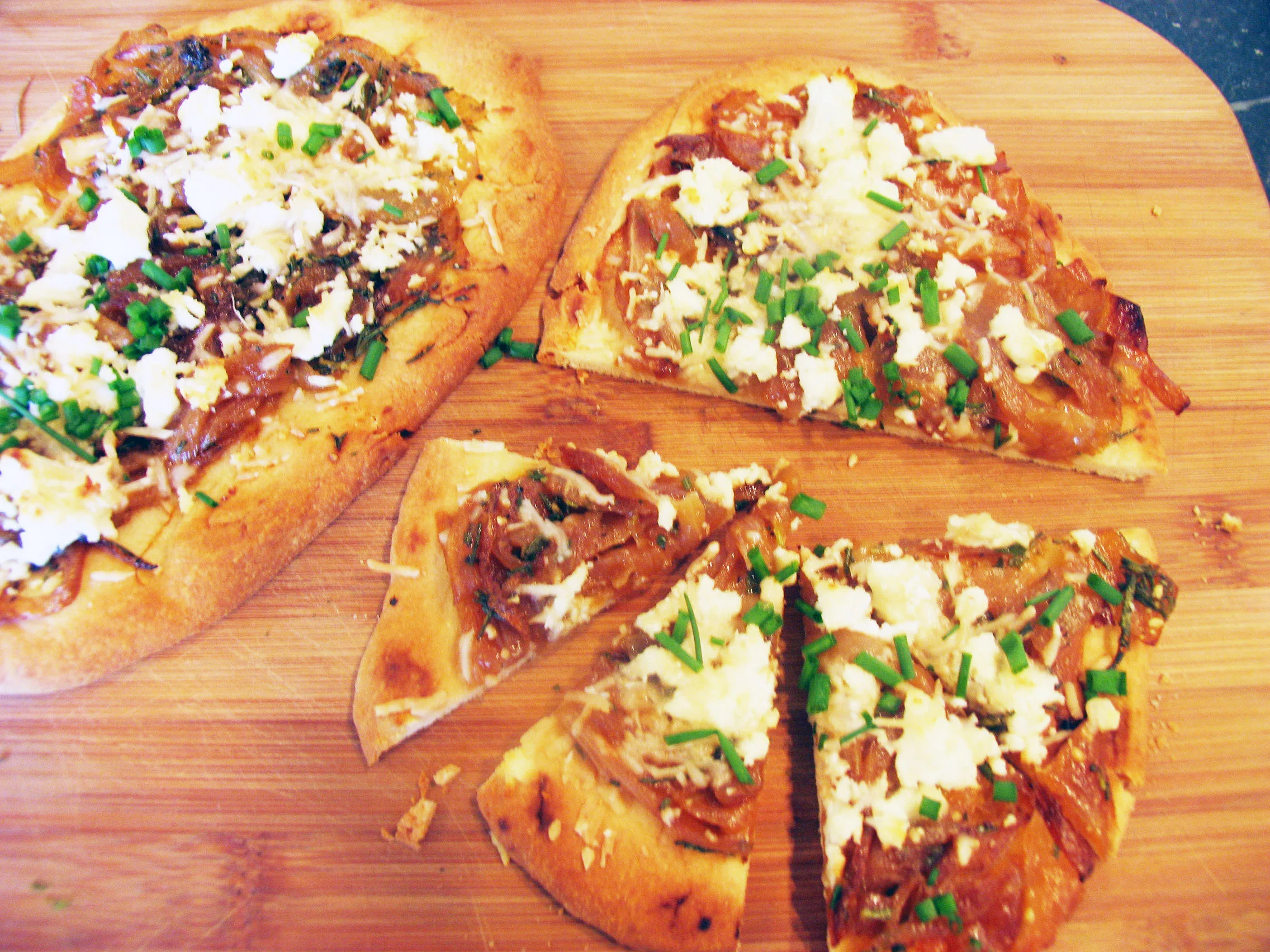 Caramelized Onion and Goat Cheese Flatbreads