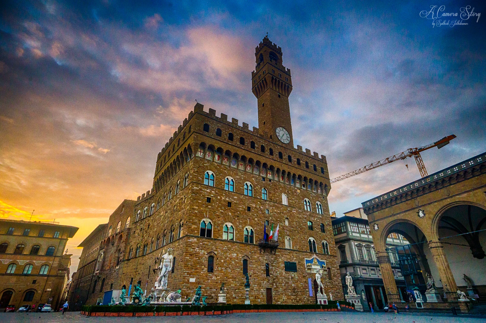 Wandering around Florence early in the morning 