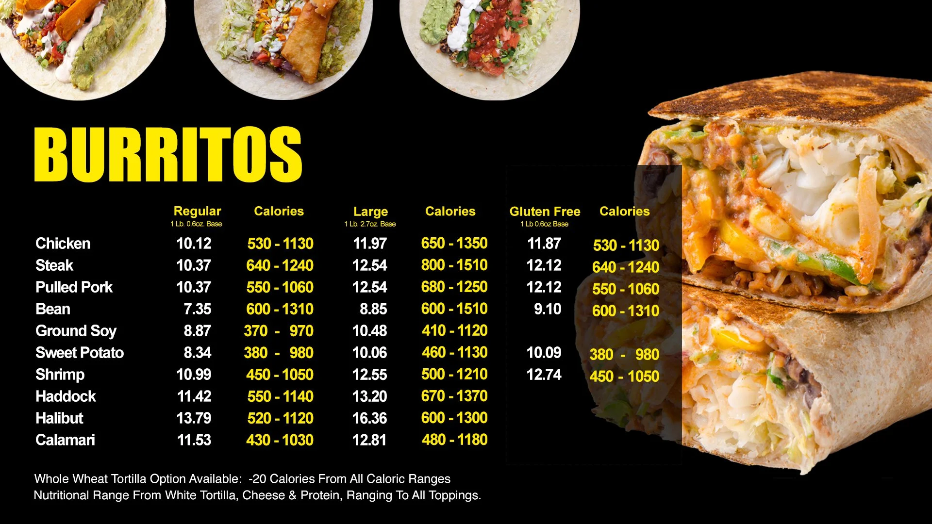 Menu — Burrito Boyz