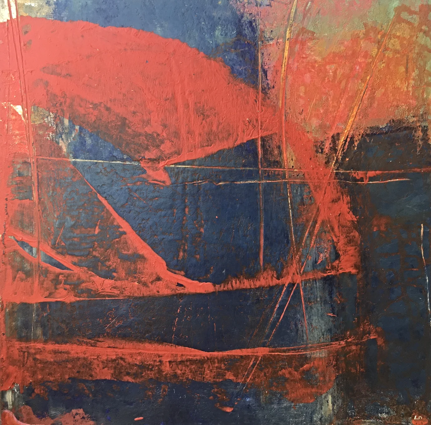 'Red over blue'