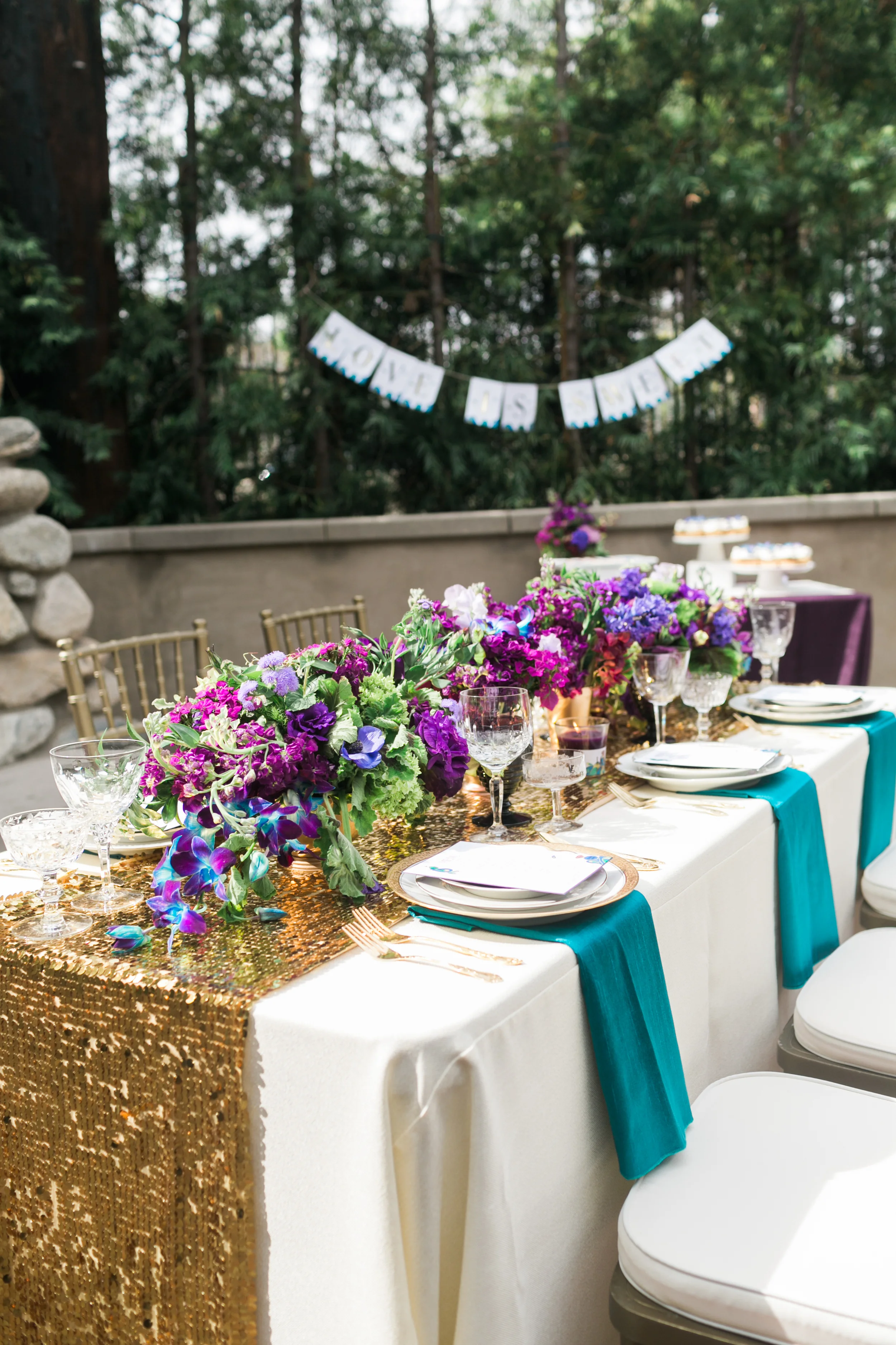 skyboxeventproductions.com | Peacock Inspired Engagement Party Ideas | Skybox Event Productions Wedding and Event Planning | Sarina Love Photography | Los Angeles and Southern California Party Design