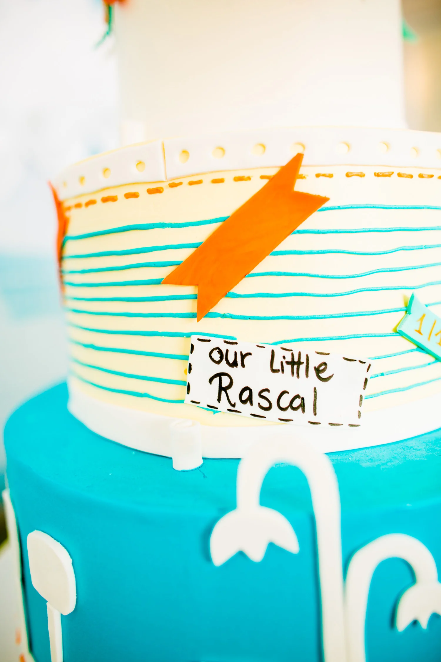  skyboxeventproductions.com | 1st Birthday Party at Chubby Cheek Cafe with Orange, Blue, Yellow, and Green Details | Skybox Event Productions | Conrad Lim Photography | Southern California Birthday Party Planning and Design 