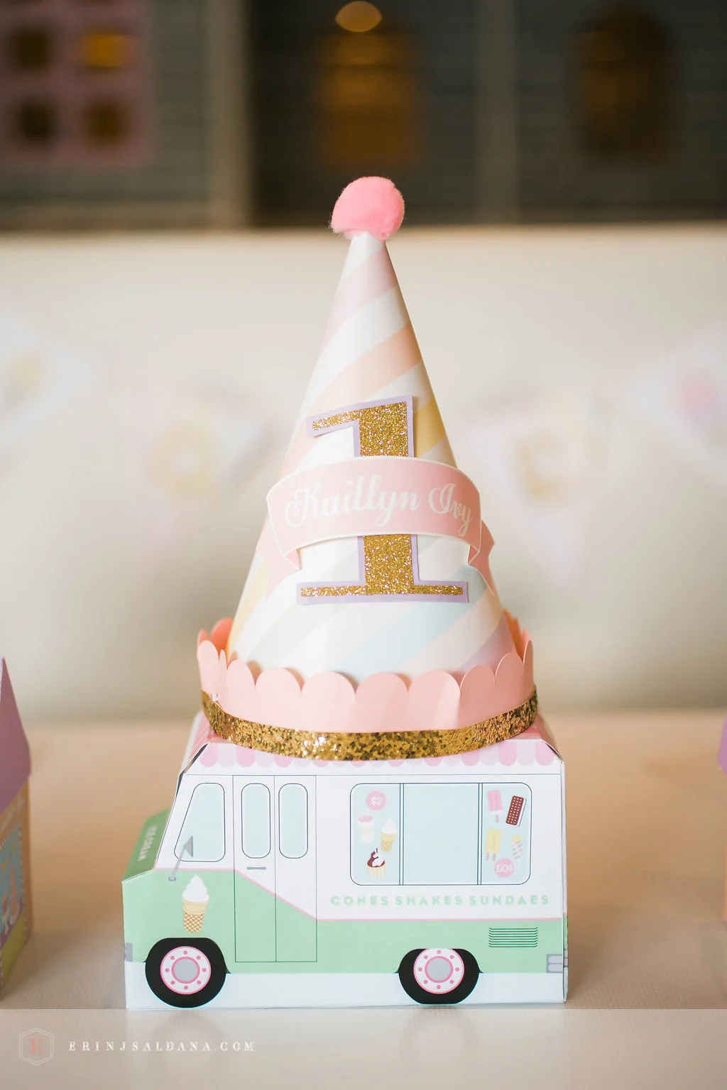  skyboxeventproductions.com | Chubby Cheek Cafe 1st Birthday Party with Pink and Mint Green Details | Skybox Event Productions | Erin J Saldana Photography | Los Angeles Birthday Party Planning and Design 