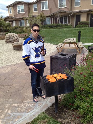 Winter time grilling...