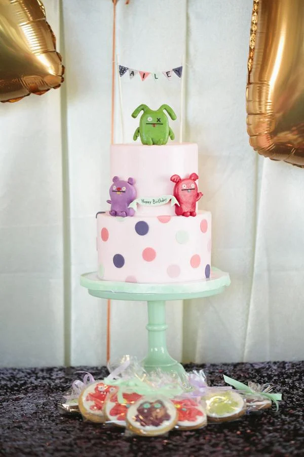  skyboxeventproductions.com | Ugle Dolls 1st Birthday Party with Purple, Pink and Mint Green Details | Skybox Event Productions | Caroline Tran Photography | Los Angeles Birthday Party Planning and Design 