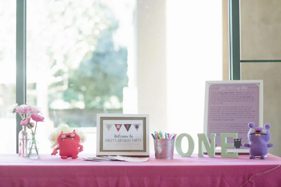  skyboxeventproductions.com | Ugle Dolls 1st Birthday Party with Purple, Pink and Mint Green Details | Skybox Event Productions | Caroline Tran Photography | Los Angeles Birthday Party Planning and Design 
