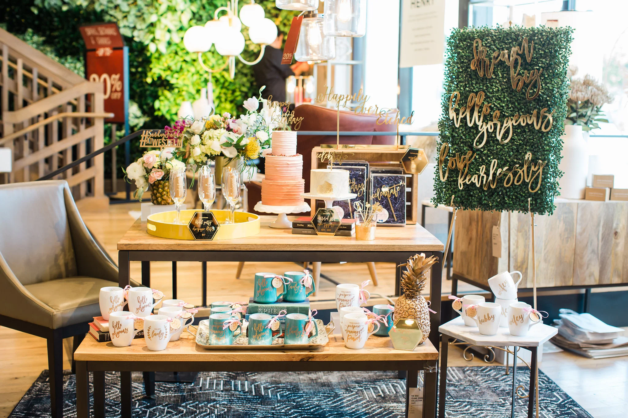  skyboxeventproductions.com | An Event at West Elm | Skybox Event Productions | Southern California Private Event Design and Planning | Erin J.&nbsp;Saldana Photography | Pop Up Shop 