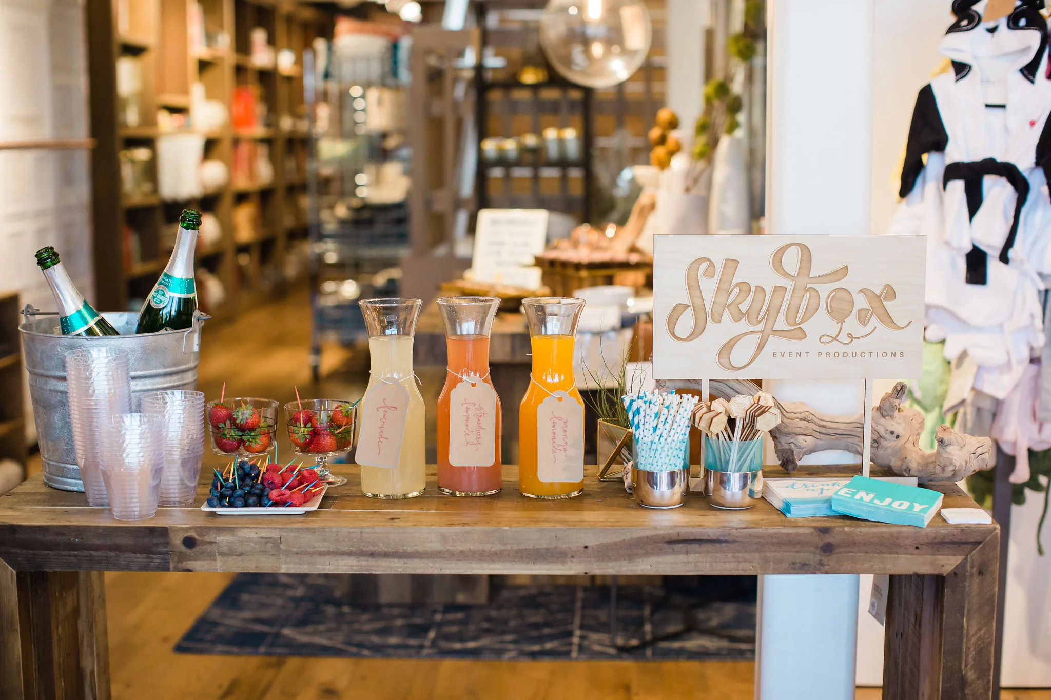  skyboxeventproductions.com | An Event at West Elm | Skybox Event Productions | Southern California Private Event Design and Planning | Erin J.&nbsp;Saldana Photography | Pop Up Shop 
