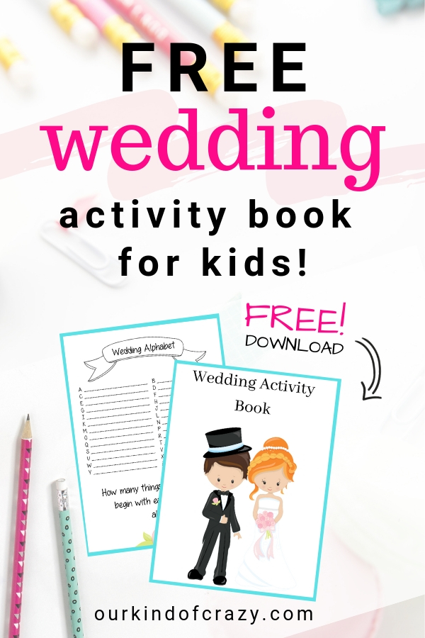 Personalised Children's/Kids Wedding Activity box Scottish theme weddings 