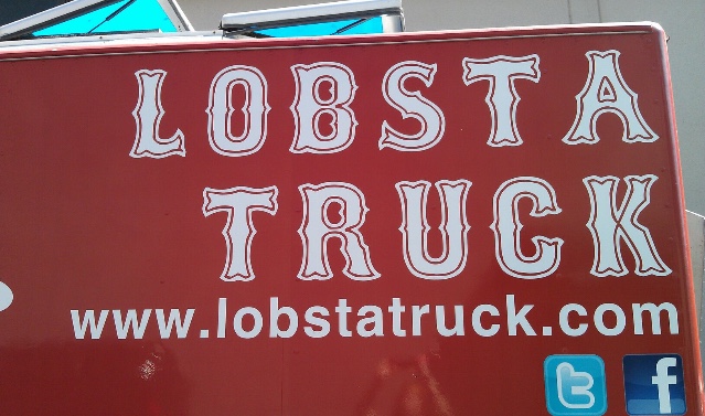 Red "Lobsta truck" food truck. Food Truck Date Night.