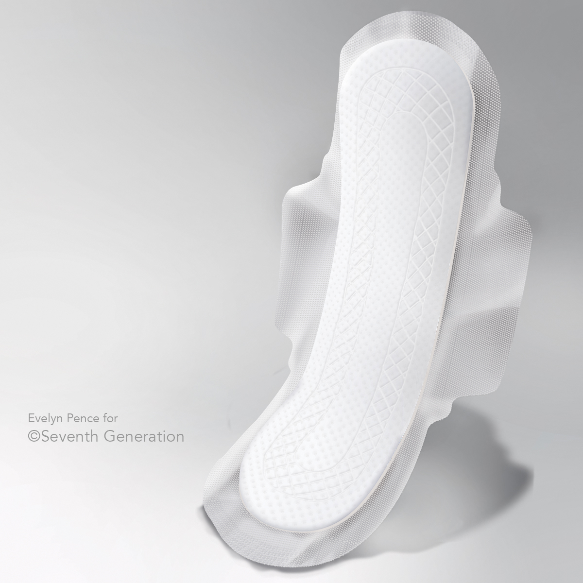 Panty liner with wings