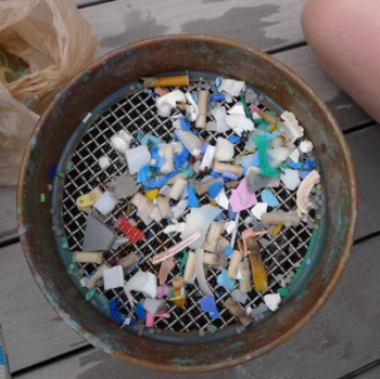 Plastic debris Captured from the ocean