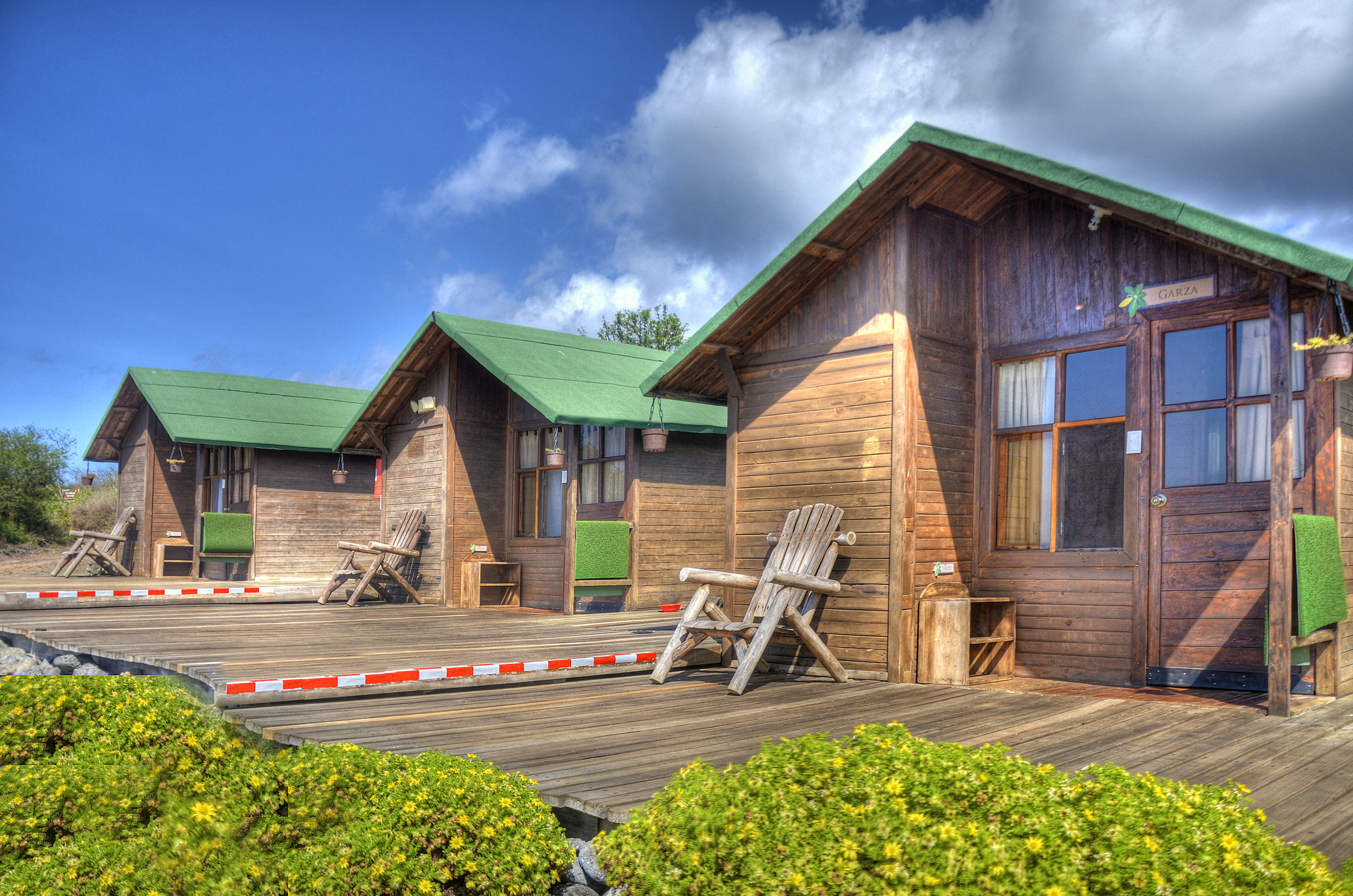 Floreana Lava lodge bungalows
