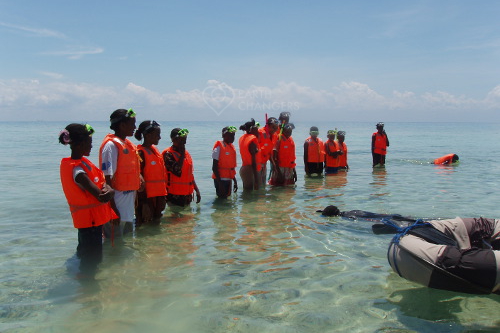 Chumbe Island Tanzania snorkel lesson