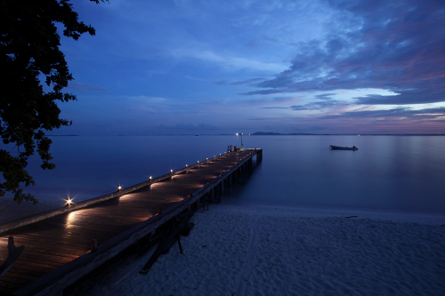 Nikoi Island Jetty at Nighfall