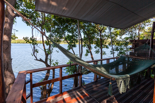 Jicaro Island Ecolodge Casita hammock balcony