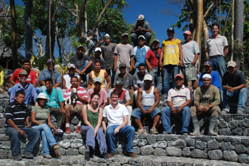 Jicaro Island Ecolodge construction team