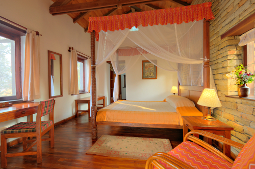 Copy of Nepal Tiger Mountain Pokhara Lodge - room interior 