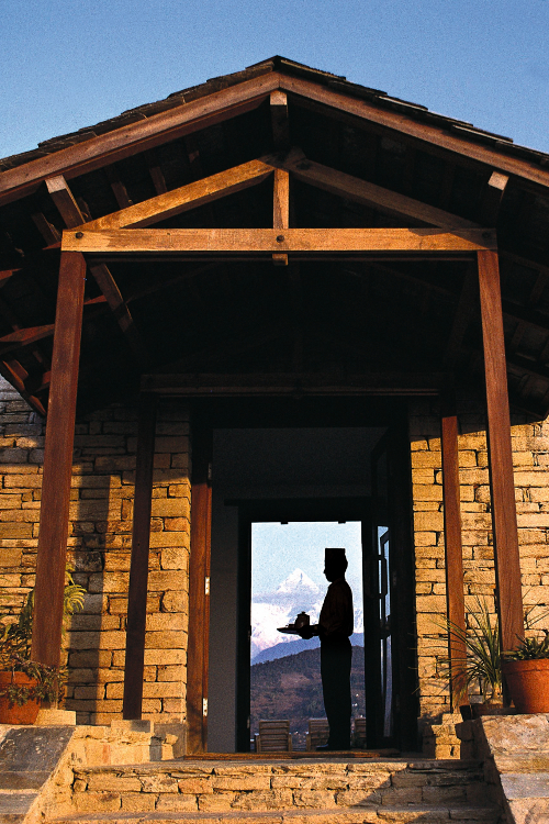 虎山博卡拉小屋，尼泊尔-入口