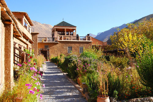 Kasbah du Toubkal from garden