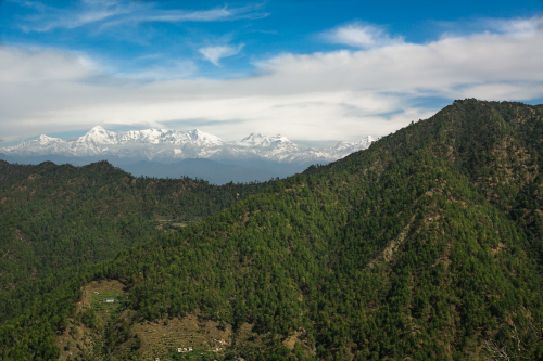 India Village Ways view from Binsar