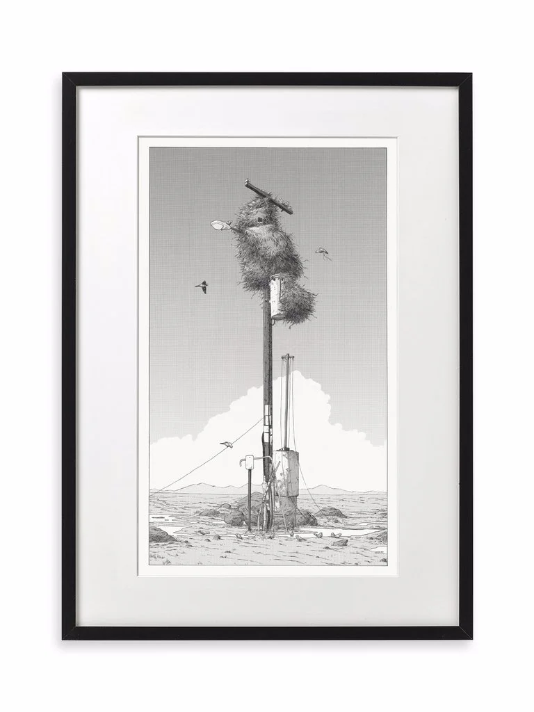 ‘MONA-000A’ by Matthew Woodson for the ‘Silent Aviary’ gallery show in 2018.