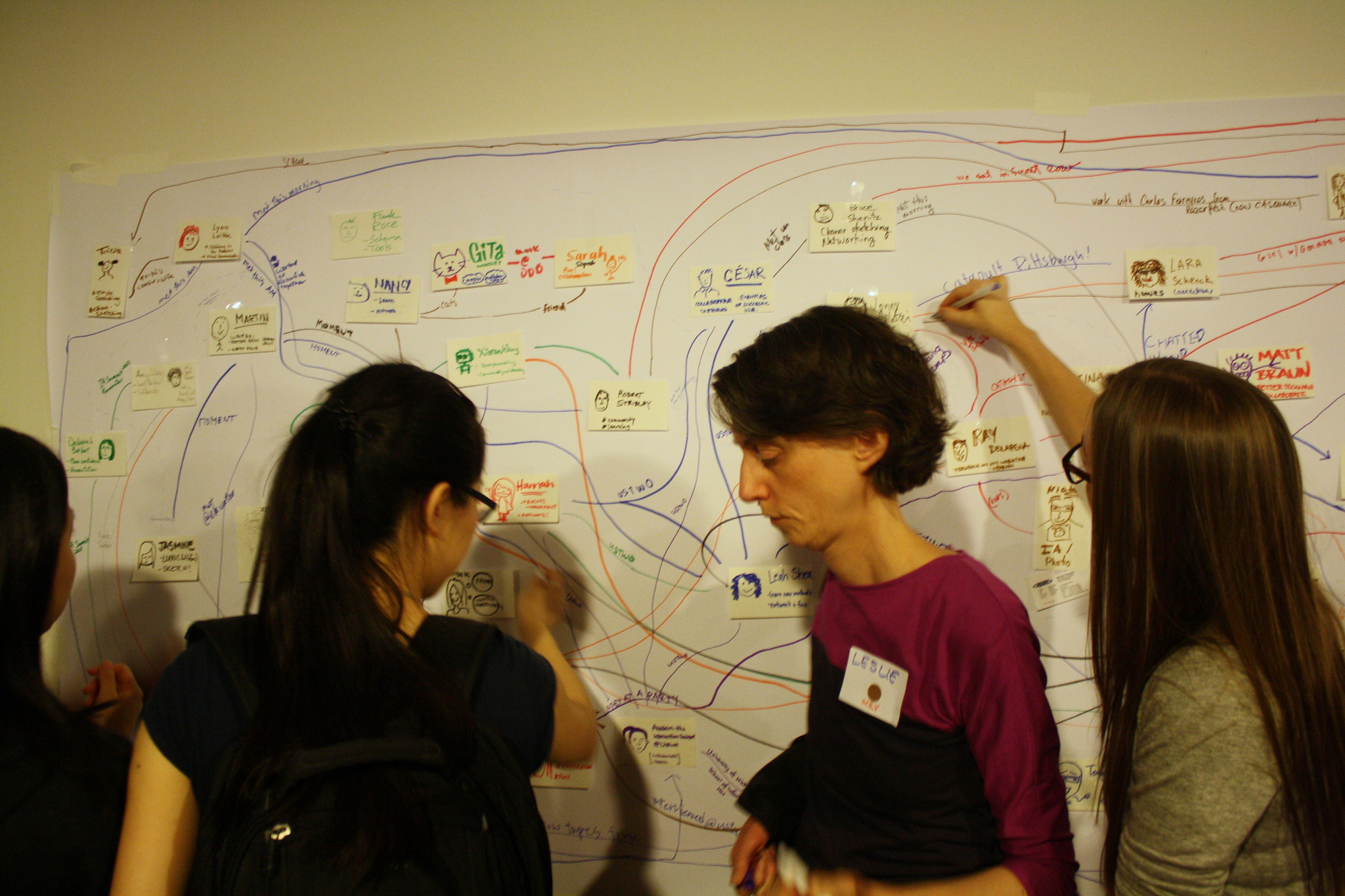 Visual Icebreaker at a conference