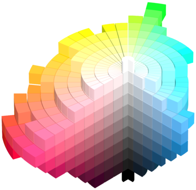 A re-design of Munsell's colour ordering system, which takes into account the inability of all the colours we perceive to fit into one smooth sphere.