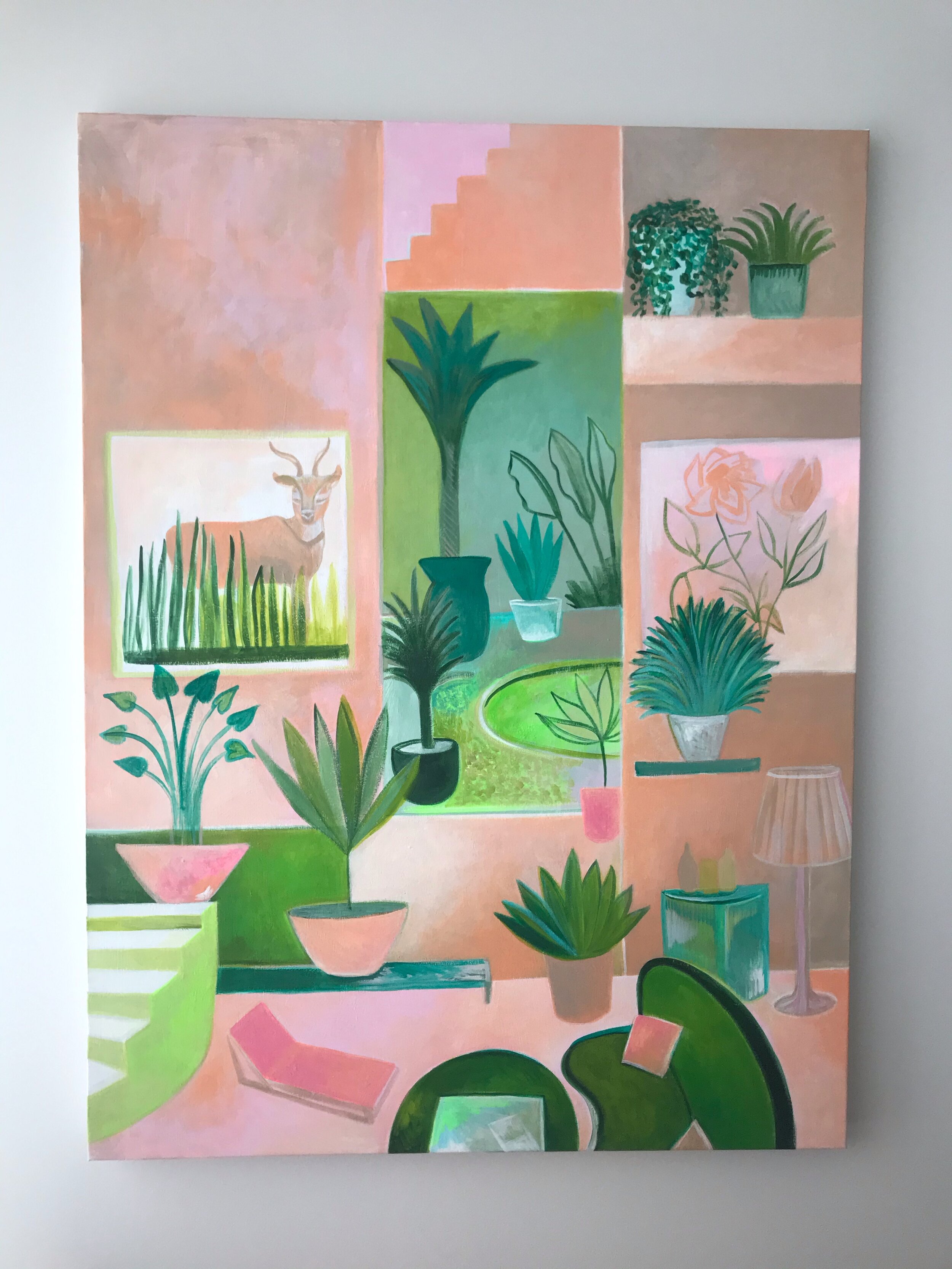 Interior Scene (Desert House in Rose and Sage) (2021)