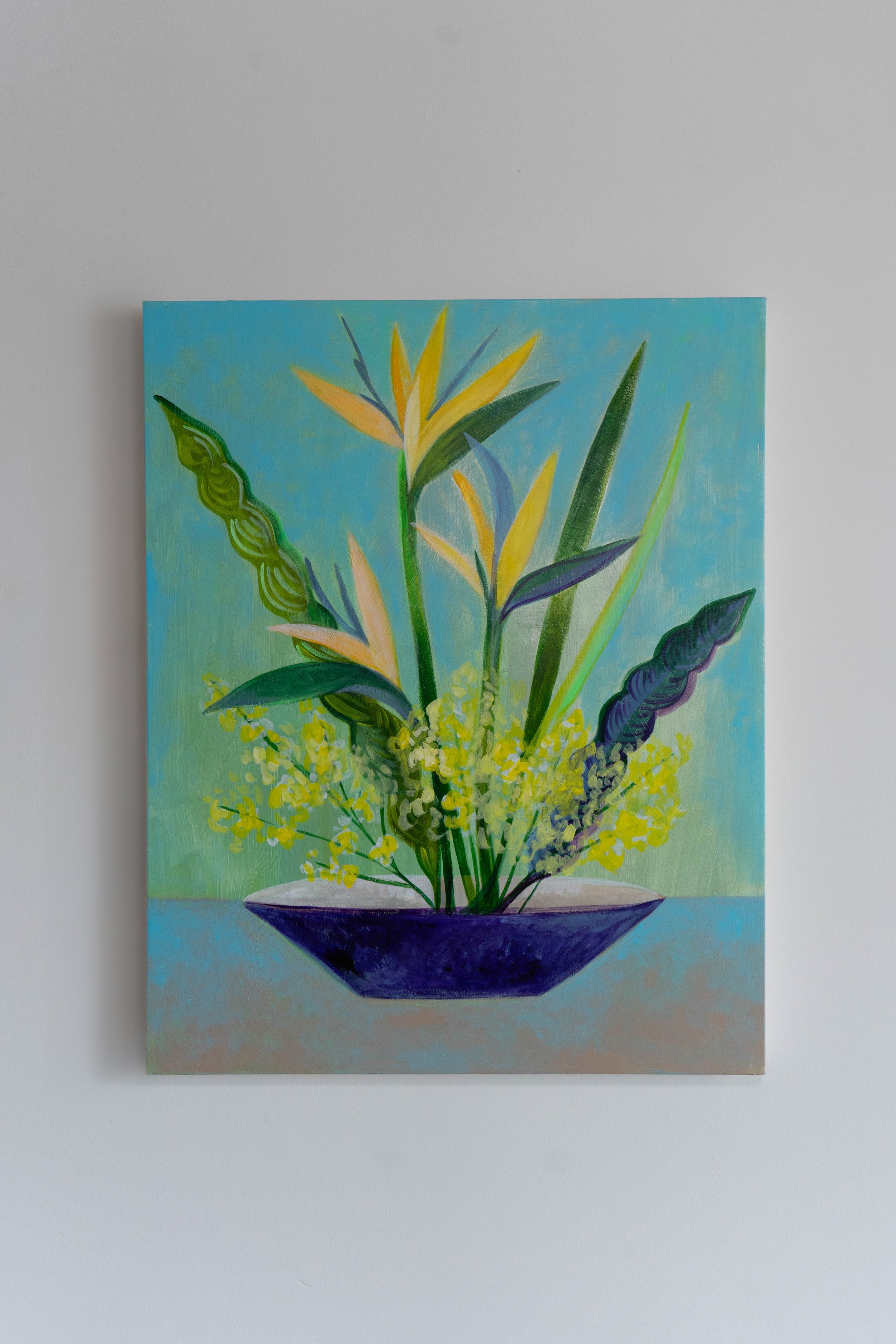Ikebana with Bird of Paradise