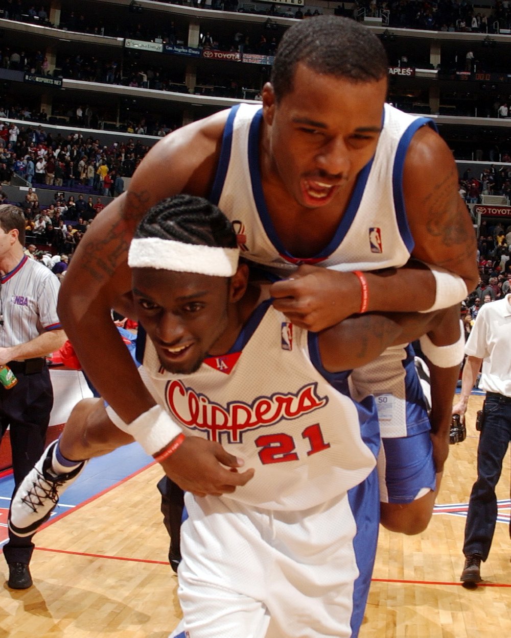 Darius Miles & Q-Rich for Trophy Room x Mitchell & Ness
