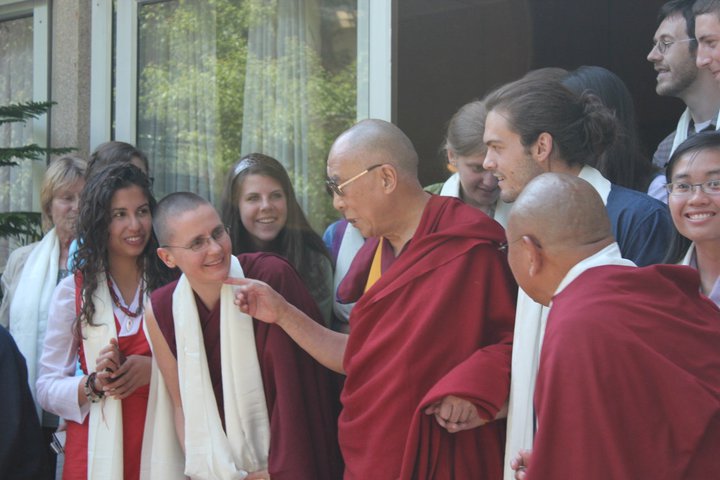 At the Dalai Lama's residence in Dharamsala, India
