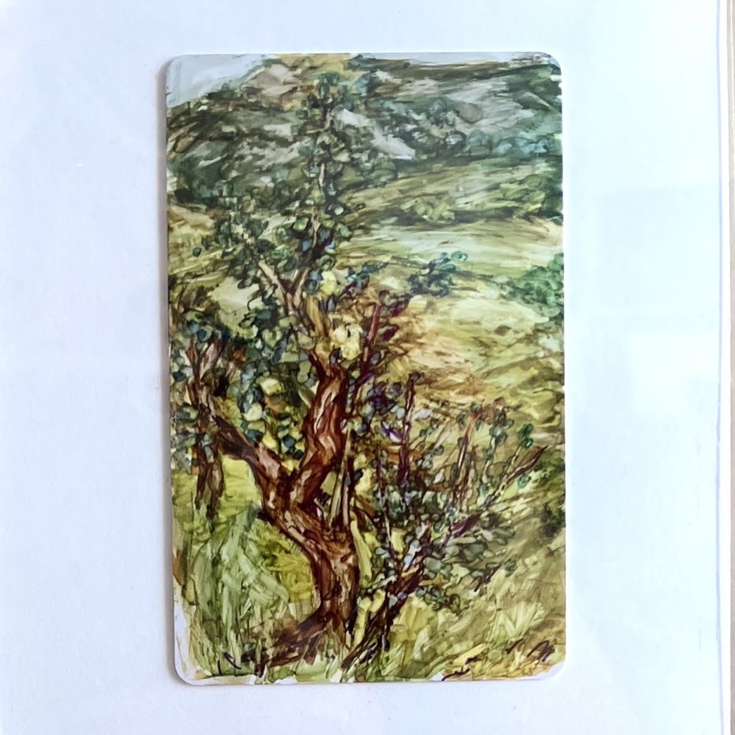 Old Apple Tree-original handmade painting- Italy Challenge 2026 #10