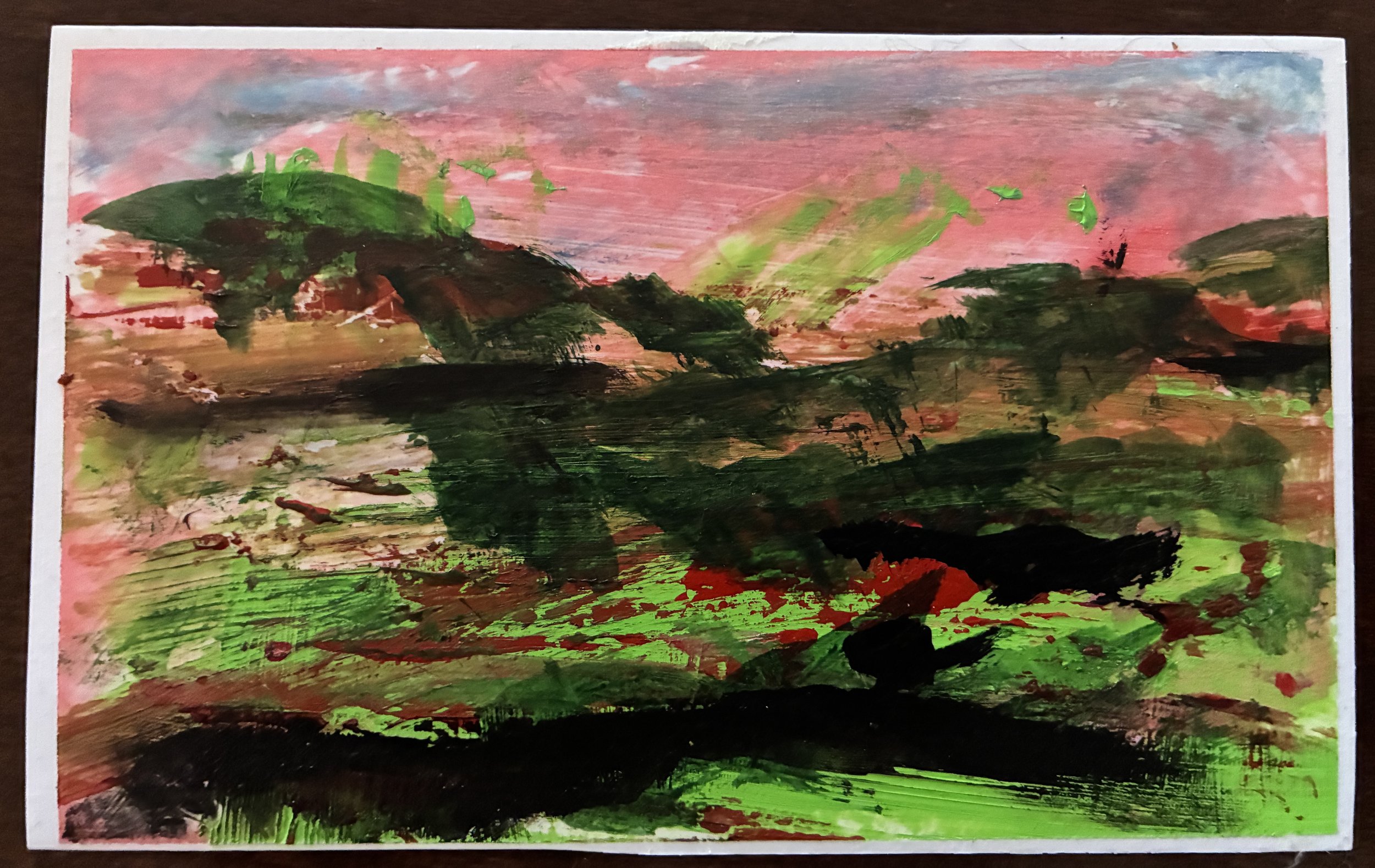 Peaceful green valley at the end of the day -Tropic Landscape #6