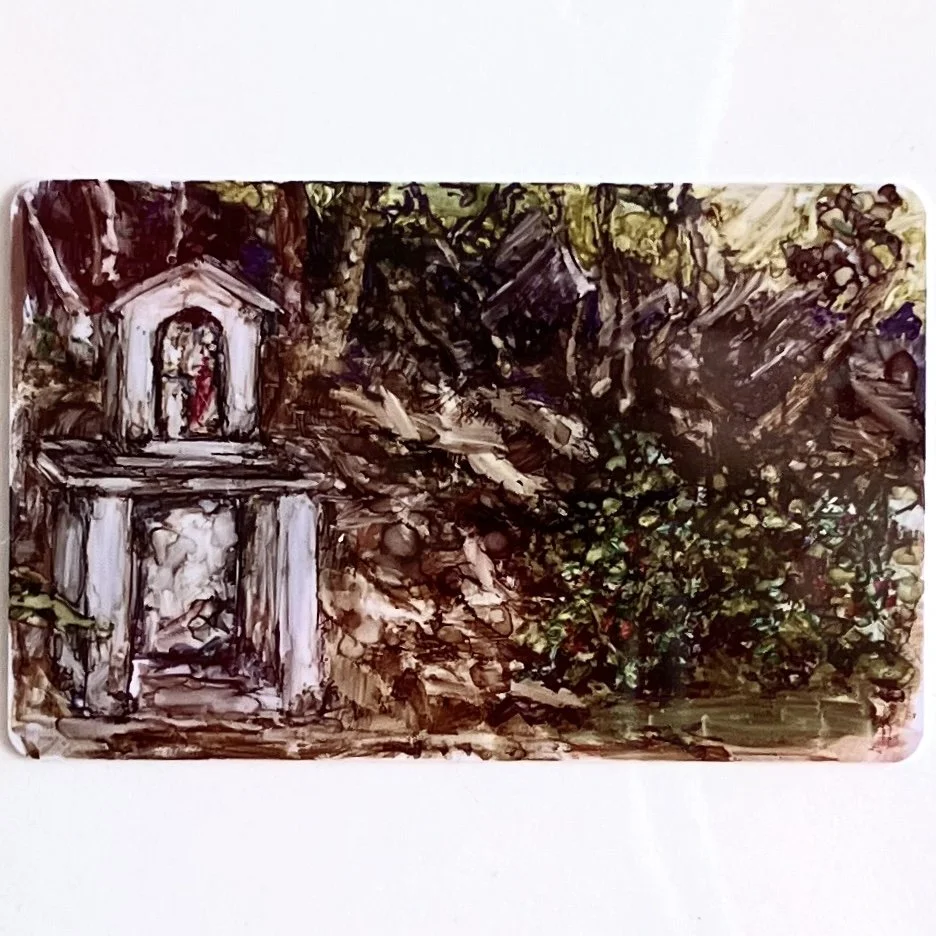 Roadside Shrine - original handmade painting- Italy Challenge 2026 #21