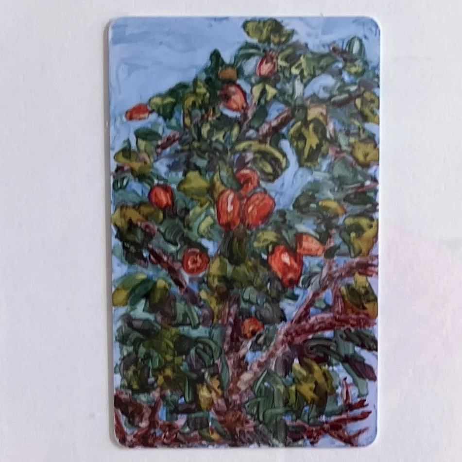 Pom Cucumer Tree-original handmade painting - Italy Challenge 2026 #13
