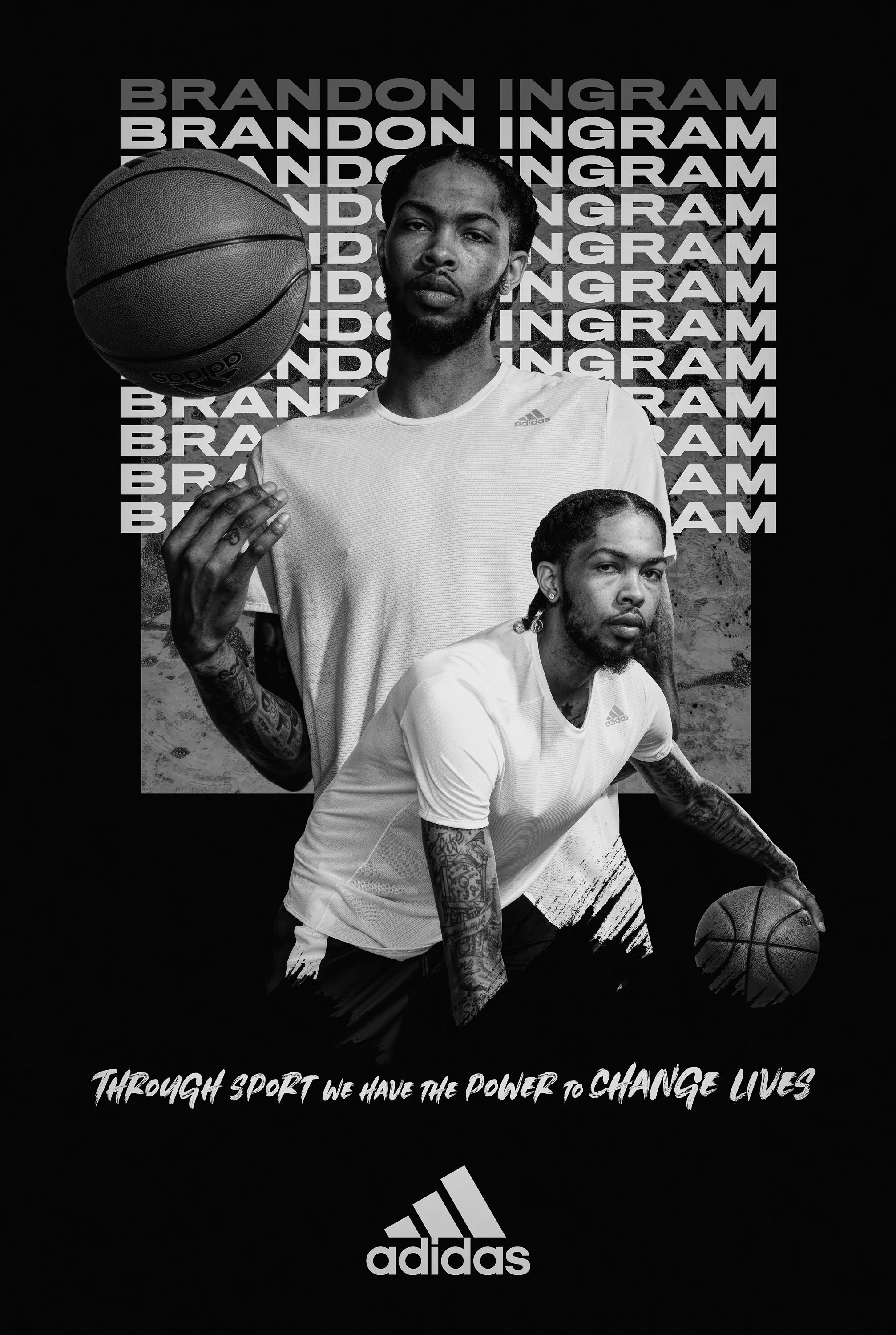 Instagram 上的 NBA.ARTS：「 I N G R A M . . . . . . . . . . . . #ingram #brandon  #brandoningram #adidas #adidasbasketball #…