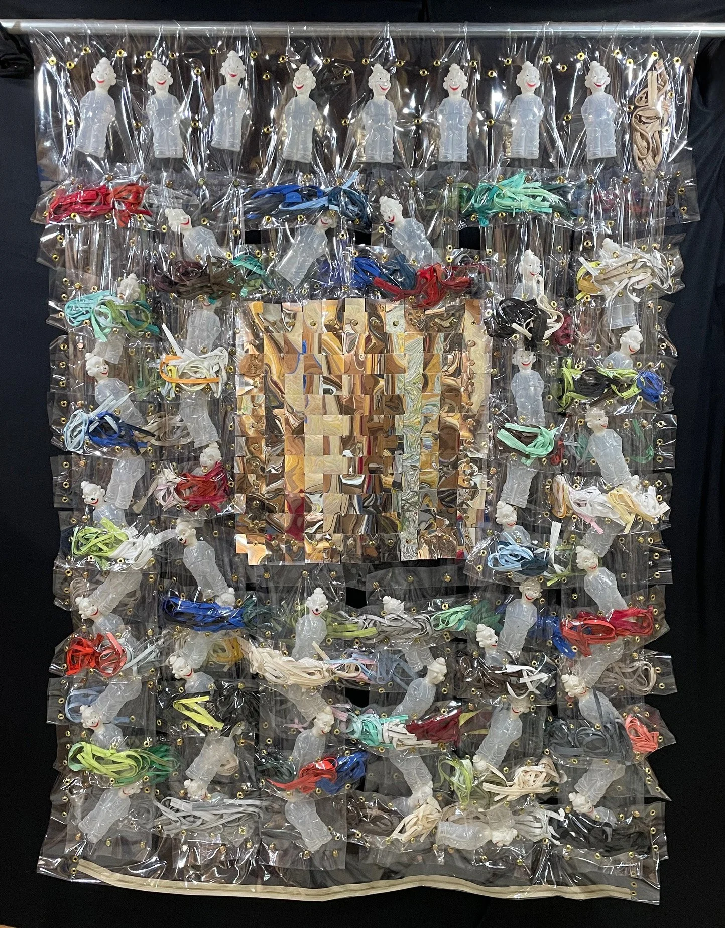 SAMPLER - CLOWNS & ZIPPERS #2, 2024, 58"x 80"