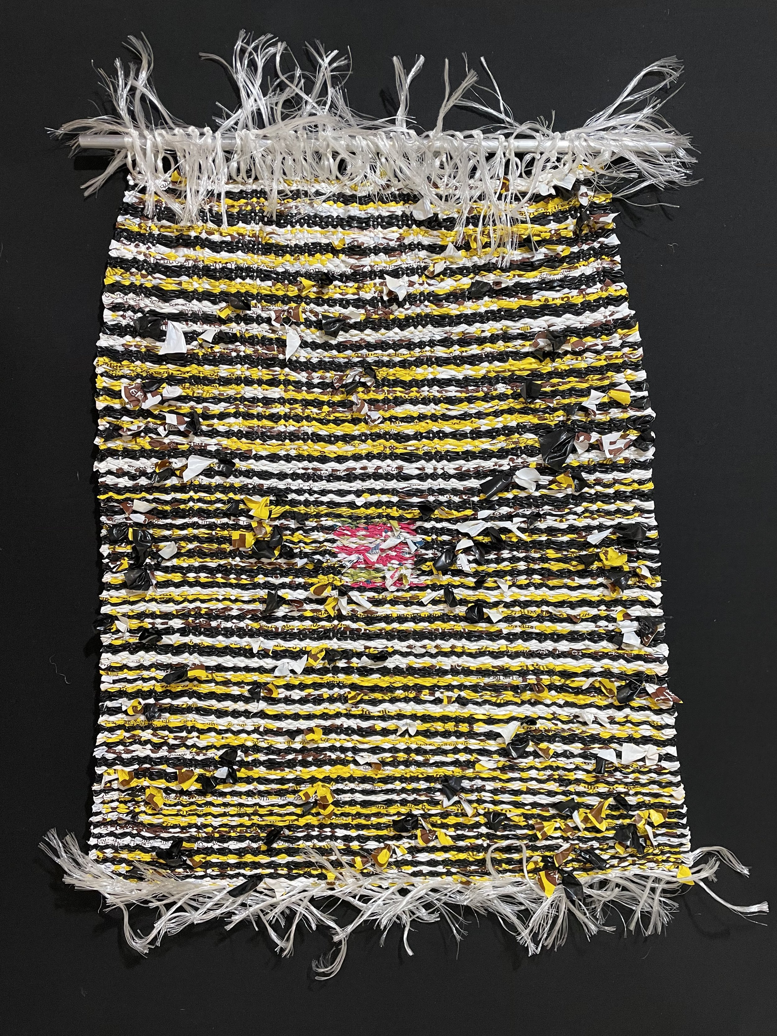 DOMESTIC TRASH #8, 2024. Plastic, 38" x 29"