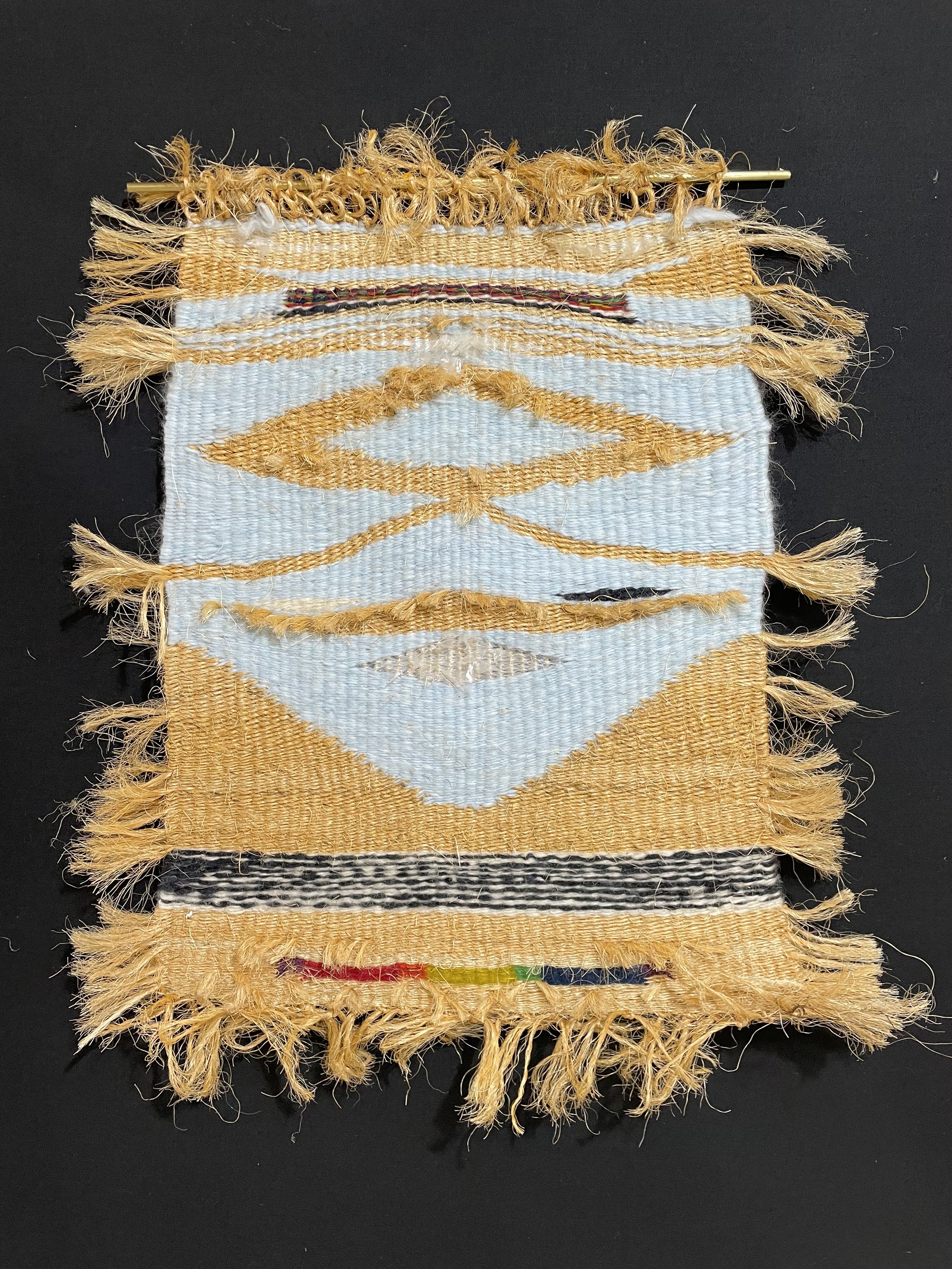 CODEX KEY #9, 2025. Woven Fibers, 27" x 27"