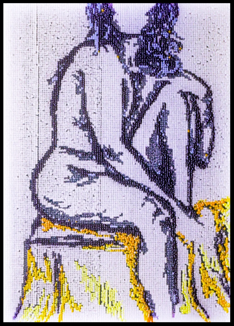 Figure Four in Figures Series 22,529 biopixels Designed and printed by Jasmine Temple