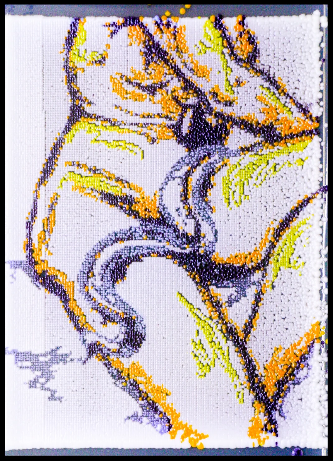 Figure Three in Figures Series 22,529 biopixels Designed and printed by Jasmine Temple